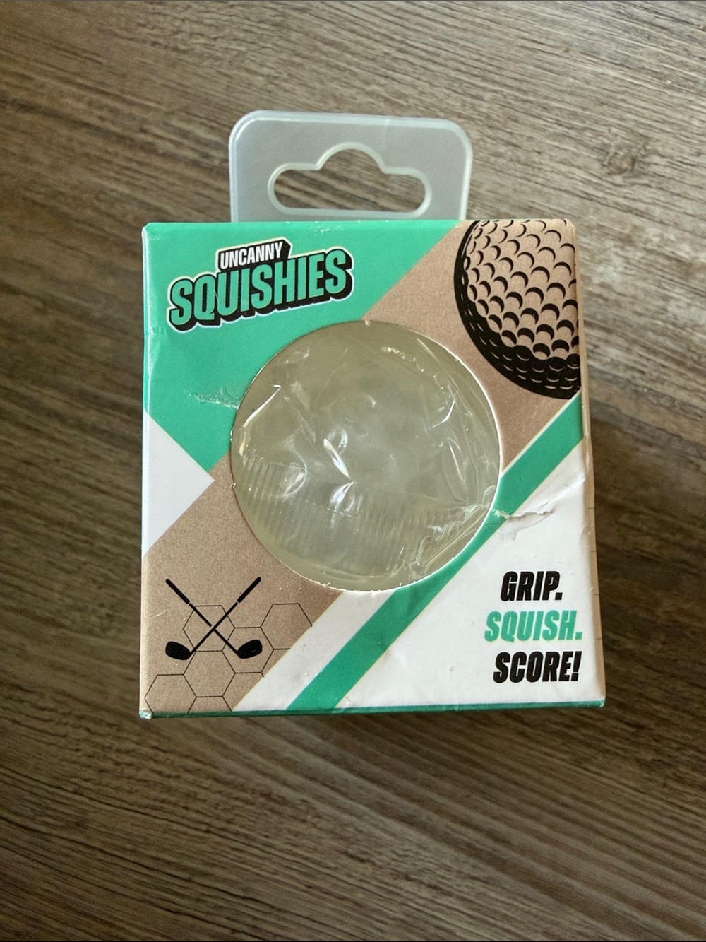 White GOLF BALL ⛳️ Squishy Stress Ball